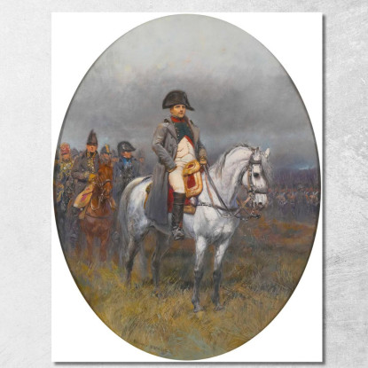 Napoleone A Cavallo Jean-Baptiste Édouard Detaille jbd23 quadro stampato su tela