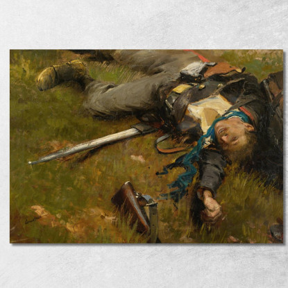 Soldato: Mobile Caduto Jean-Baptiste Édouard Detaille jbd26 quadro stampato su tela