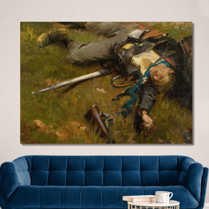 Soldato: Mobile Caduto Jean-Baptiste Édouard Detaille jbd26 quadro stampato su tela