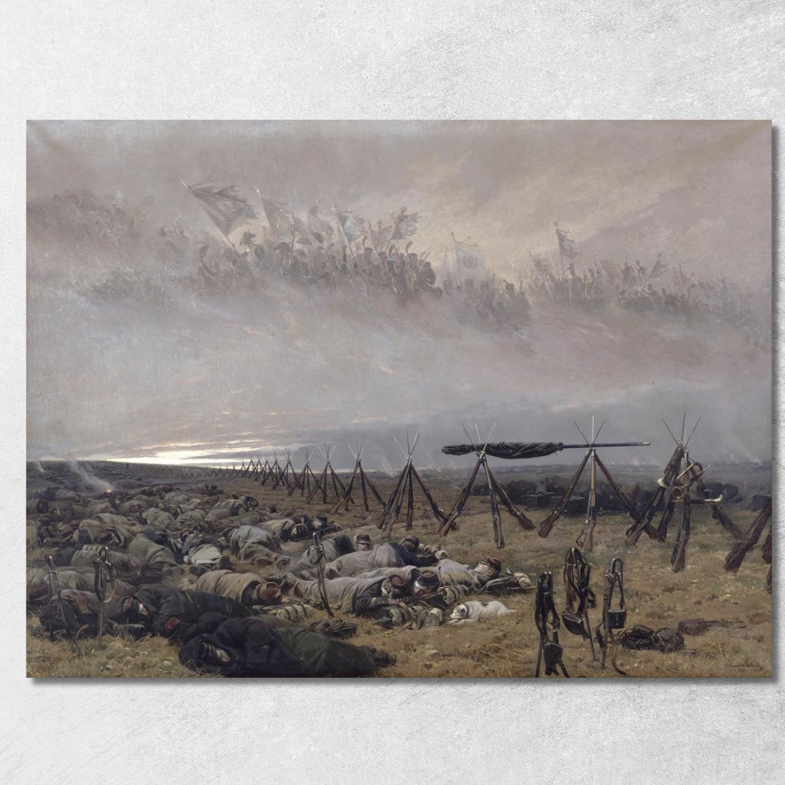 Il Sogno Jean-Baptiste Édouard Detaille jbd30 quadro stampato su tela