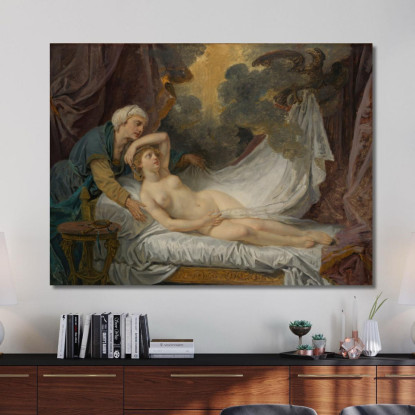 Aegina Visited By Jupiter Jean-Baptiste Greuze jbg6 canvas print