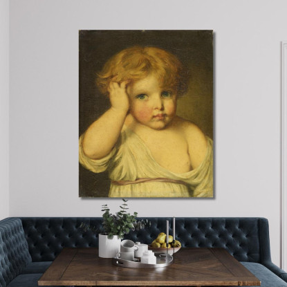 Bildnis Eines Kindes Jean-Baptiste Greuze jbg10 canvas print