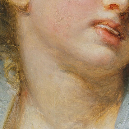 Girl In A Blue Dress Jean-Baptiste Greuze jbg18 canvas print