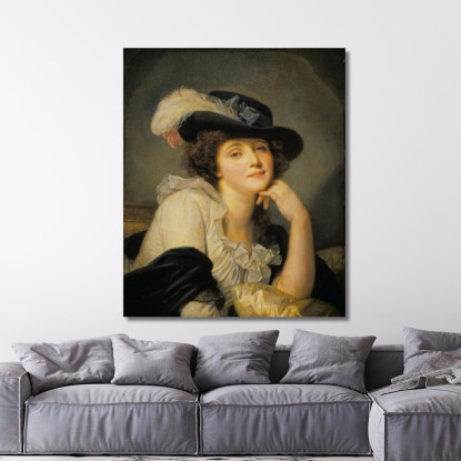 Portrait Of A Woman Jean-Baptiste Greuze jbg46 canvas print