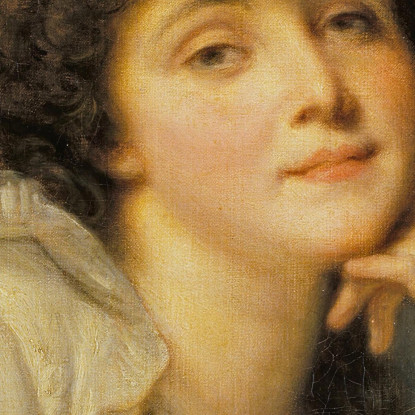 Portrait Of A Woman Jean-Baptiste Greuze jbg46 canvas print