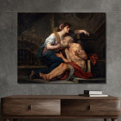 Roman Charity Jean-Baptiste Greuze jbg59 canvas print