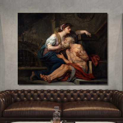 Roman Charity Jean-Baptiste Greuze jbg59 canvas print