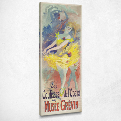 Dietro Le Quinte Dell'Opera Al Museo Grévin Jules Chéret jch27 quadro stampato su tela