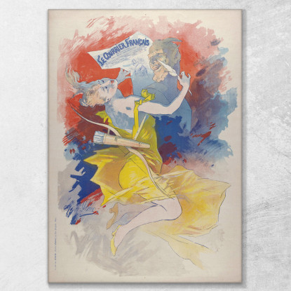 Posta Francese Jules Chéret jch28 quadro stampato su tela