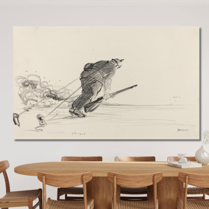 7Me 1914 Jean-Louis Forain jfr1 quadro stampato su tela