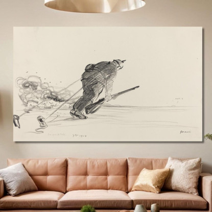 7Me 1914 Jean-Louis Forain jfr1 quadro stampato su tela