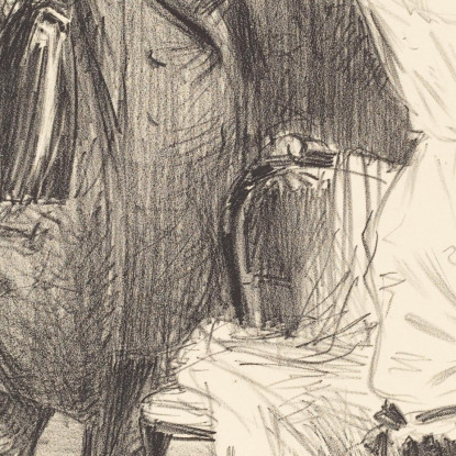 Una Crisi Jean-Louis Forain jfr2 quadro stampato su tela