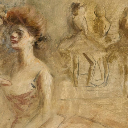 Dopo Il Ballo Jean-Louis Forain jfr4 quadro stampato su tela