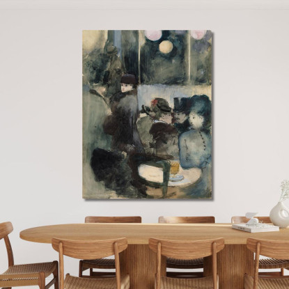 Al Caffè 2 Jean-Louis Forain jfr7 quadro stampato su tela