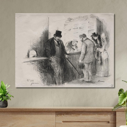 Dal Cancelliere Jean-Louis Forain jfr14 quadro stampato su tela