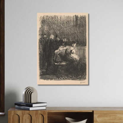 Pausa In Tribunale Jean-Louis Forain jfr16 quadro stampato su tela