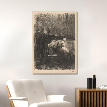 Pausa In Tribunale Jean-Louis Forain jfr16 quadro stampato su tela