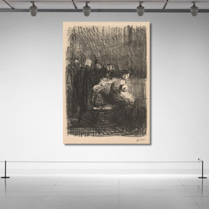 Pausa In Tribunale Jean-Louis Forain jfr16 quadro stampato su tela