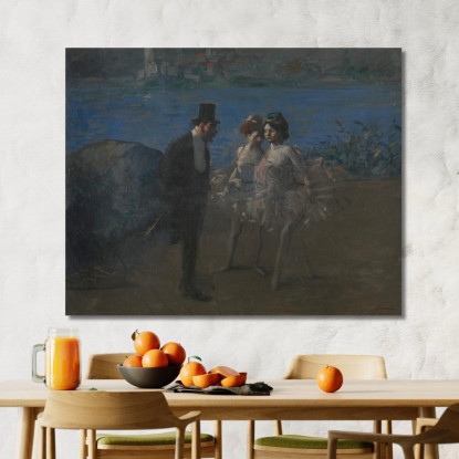 Ballerini Jean-Louis Forain jfr18 quadro stampato su tela