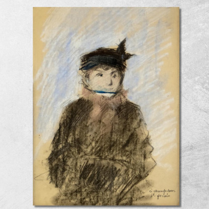 Figura Femminile Jean-Louis Forain jfr25 quadro stampato su tela