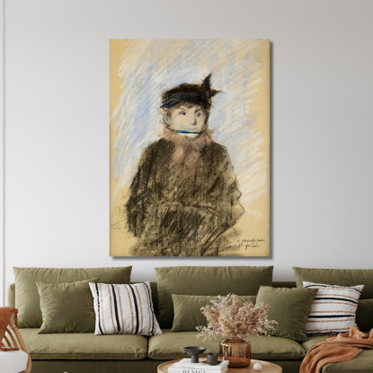 Figura Femminile Jean-Louis Forain jfr25 quadro stampato su tela