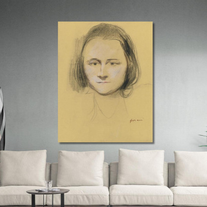 Testa Di Donna Jean-Louis Forain jfr28 quadro stampato su tela