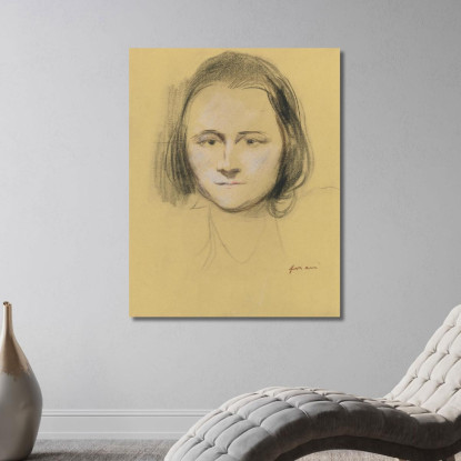 Testa Di Donna Jean-Louis Forain jfr28 quadro stampato su tela