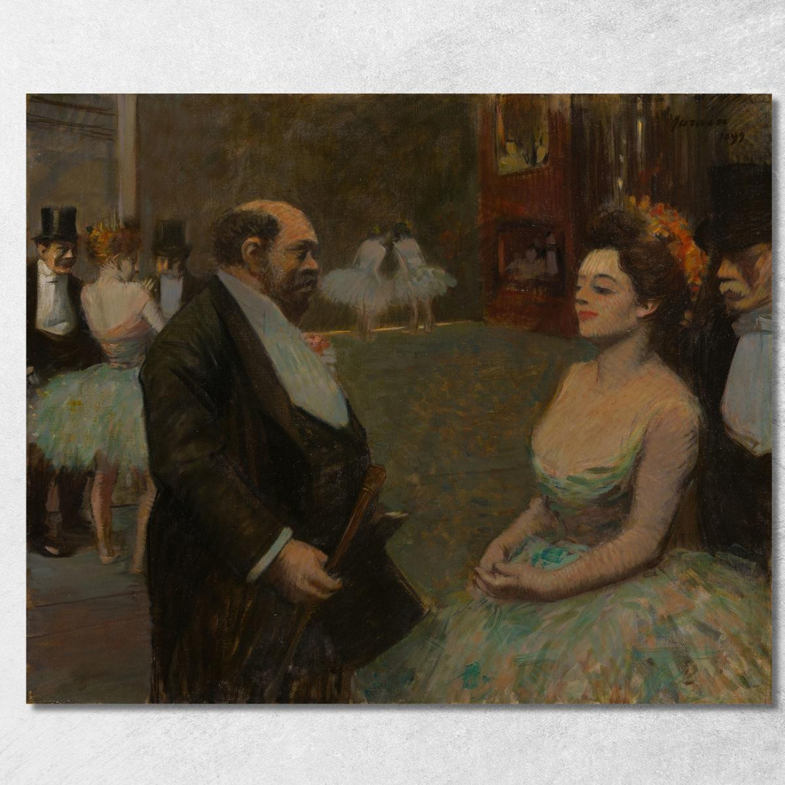 Dietro Le Quinte Jean-Louis Forain jfr30 quadro stampato su tela