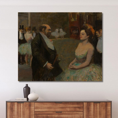 Dietro Le Quinte Jean-Louis Forain jfr30 quadro stampato su tela