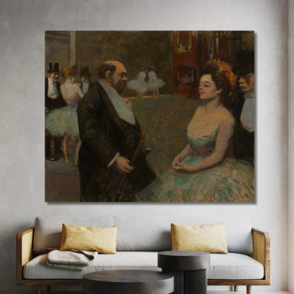 Dietro Le Quinte Jean-Louis Forain jfr30 quadro stampato su tela