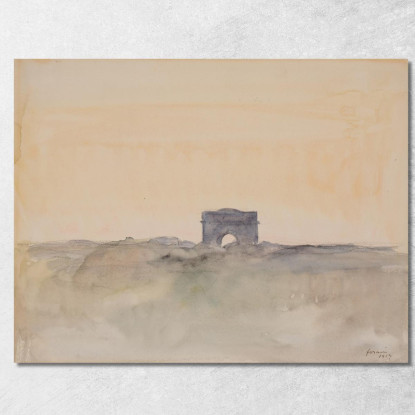 L'Arco Di Trionfo De L'Étoile Jean-Louis Forain jfr36 quadro stampato su tela