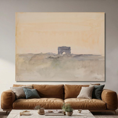 L'Arco Di Trionfo De L'Étoile Jean-Louis Forain jfr36 quadro stampato su tela