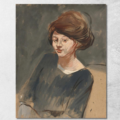 Ritratto Di Una Donna Jean-Louis Forain jfr42 quadro stampato su tela