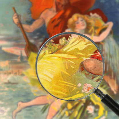 Esposizione Internazionale Di Lione Jules Chéret jch35 quadro stampato su tela