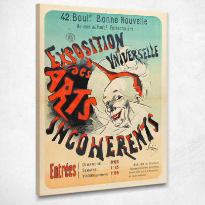Esposizione Universale Delle Arti Incoerenti Jules Chéret jch36 quadro stampato su tela