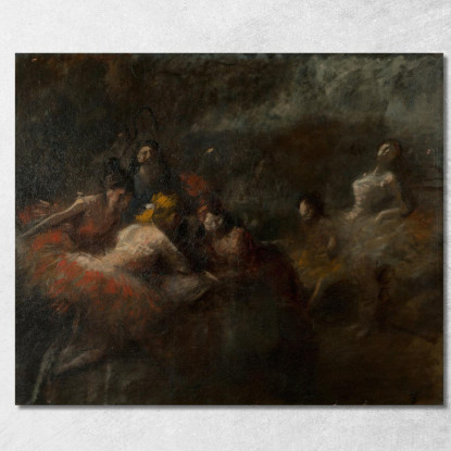 I Ballerini Jean-Louis Forain jfr49 quadro stampato su tela