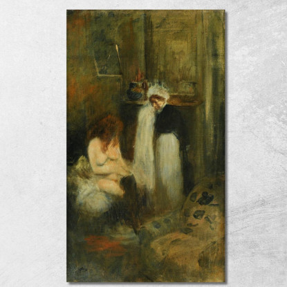 La Guardarobiera Jean-Louis Forain jfr50 quadro stampato su tela