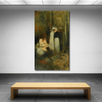 La Guardarobiera Jean-Louis Forain jfr50 quadro stampato su tela