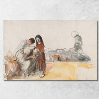 I Tedeschi Se Ne Sono Andati Jean-Louis Forain jfr51 quadro stampato su tela