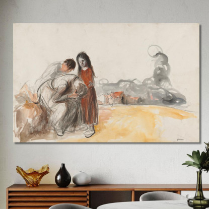 I Tedeschi Se Ne Sono Andati Jean-Louis Forain jfr51 quadro stampato su tela