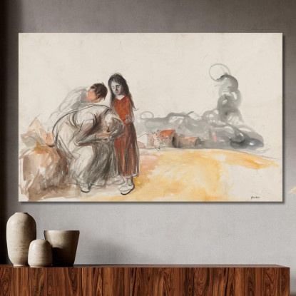 I Tedeschi Se Ne Sono Andati Jean-Louis Forain jfr51 quadro stampato su tela