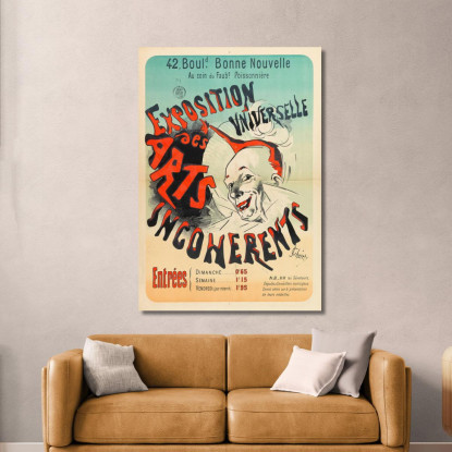Esposizione Universale Delle Arti Incoerenti Jules Chéret jch36 quadro stampato su tela