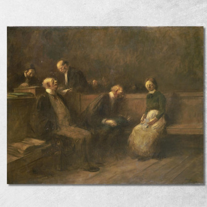 La Petizione Jean-Louis Forain jfr53 quadro stampato su tela