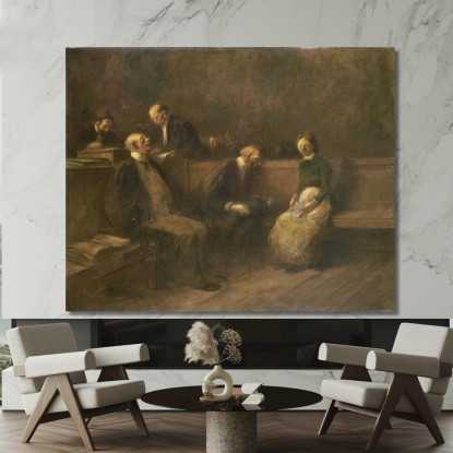 La Petizione Jean-Louis Forain jfr53 quadro stampato su tela