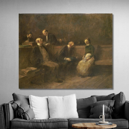 La Petizione Jean-Louis Forain jfr53 quadro stampato su tela