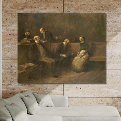 La Petizione Jean-Louis Forain jfr53 quadro stampato su tela