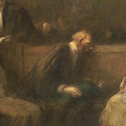 La Petizione Jean-Louis Forain jfr53 quadro stampato su tela