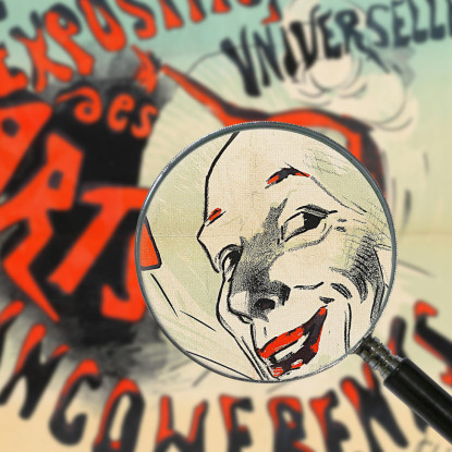 Esposizione Universale Delle Arti Incoerenti Jules Chéret jch36 quadro stampato su tela