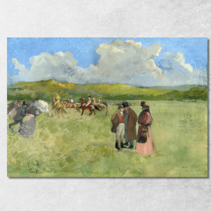 L'Ippodromo Jean-Louis Forain jfr55 quadro stampato su tela