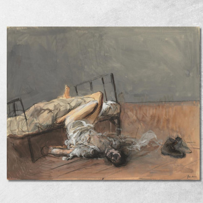 Il Suicidio Jean-Louis Forain jfr57 quadro stampato su tela